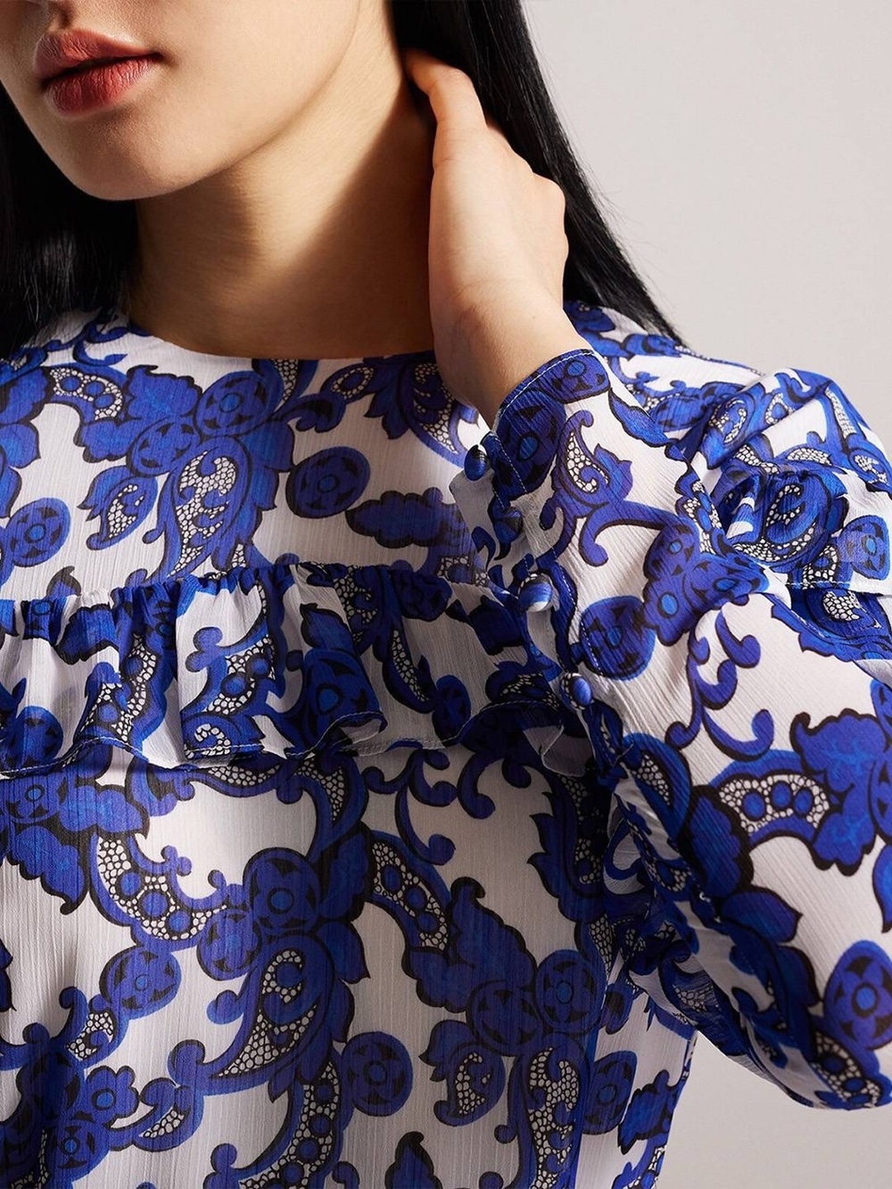 NWT Ted Baker Marquis Jacquard Paisley Midi Dress - Picture 2 of 10